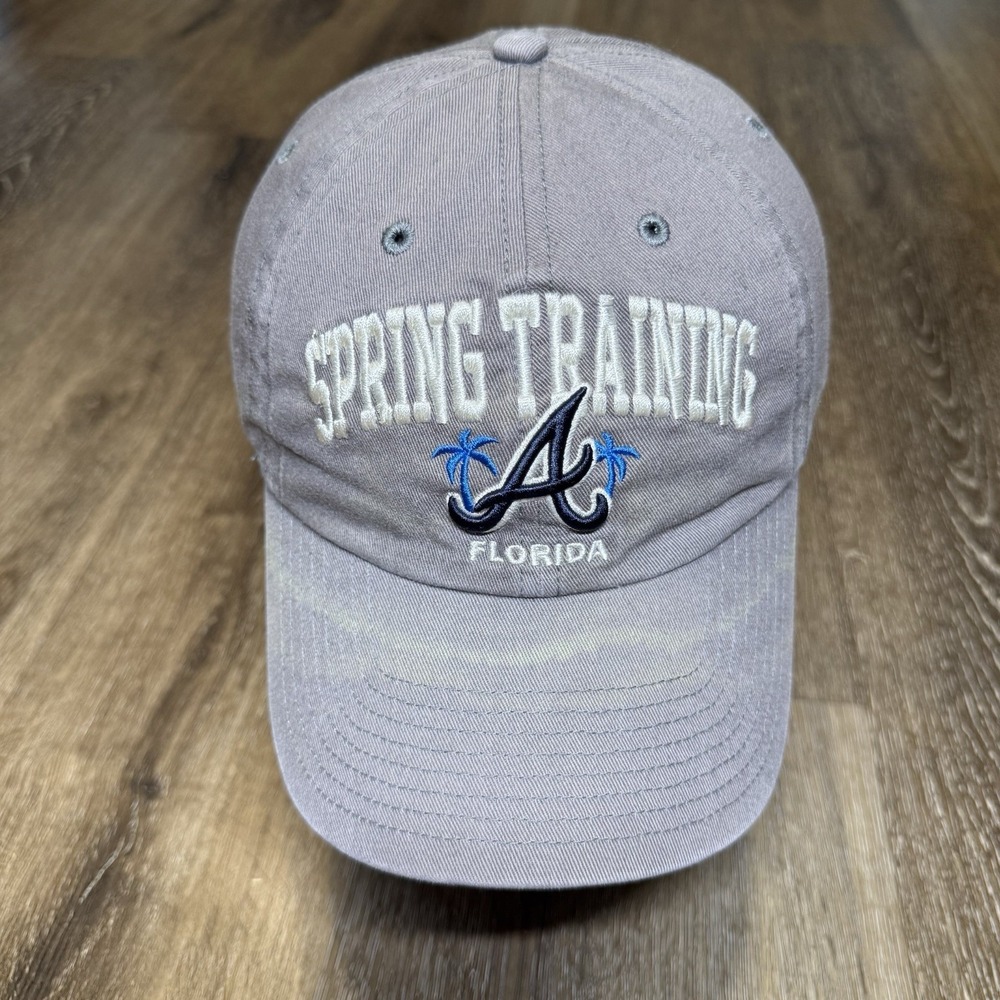 '47 Atlanta Braves Spring Training Hat Gray Dad Cap Adj Strap Cotton Baseball‎